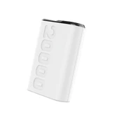 Bix TPB24 20000mAh PD 20W USB-C ve USB-A QC 3.0 Çift Portlu 22.5W Süper Hızlı Şarj Destekli ve Dijital Ekranlı Mini Powerbank Beyaz - 4