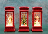 Telefon Kulübeli Işıklı Kar Küresi Alk3216 - 1