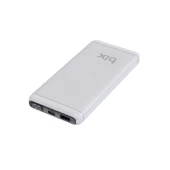 Bix BXPB107 10000mAh 20W PD Type-C ve USB-A QC 22.5W Çift Çıkışlı LED Ekranlı Hızlı Şarj Powerbank Beyaz thumbnail 2