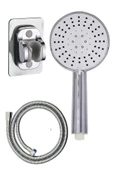 Tilbe Home 5 Fonksiyonlu Duş Başlığı Seti + Spiral İp Örgülü Duş Hortumu + Yapışkanlı Mafsal Tutacak Eko Set thumbnail 1