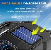 P-880a Solar Powerbanklı Şarjlı Taşınabilir Güçlü Fener - 5