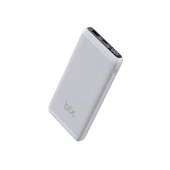 Bix BXPB107 10000mAh 20W PD Type-C ve USB-A QC 22.5W Çift Çıkışlı LED Ekranlı Hızlı Şarj Powerbank Beyaz thumbnail 1