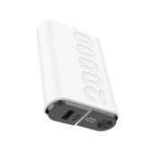 Bix TPB24 20000mAh PD 20W USB-C ve USB-A QC 3.0 Çift Portlu 22.5W Süper Hızlı Şarj Destekli ve Dijital Ekranlı Mini Powerbank Beyaz - 2