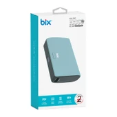 Bix PB106 10000mAh PD20W Type-C USB-A SCP 22.5W Çift Çıkışlı LED Göstergeli Kauçuk Kaplama Cep Boy Mini Powerbank Yeşil thumbnail 8