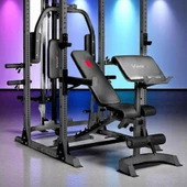 Voit 3918 Smith Machine Çok Fonksiyonlu Ağırlık Çalışma İstasyonu – Bench, Barfiks, Lat Pulldown, Pec Fly, Squat, Preacher Curl - 2