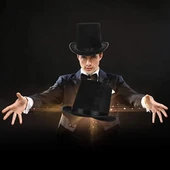 Yetişkinler İçin Siyah Renk Ringmaster Sihirbaz Şapkası Silindir Şapka thumbnail 2