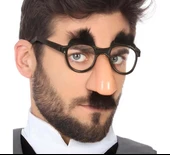 Eğlenceli Kılık Değiştirme Kaş Bıyık Mizah Gözlüğü 9x13 Cm thumbnail 3