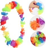 Hawaii Çiçekli Boyun Kolyesi - Renkli Tropikal Parti Leisi thumbnail 2