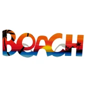 Beach Yazılı Parti Gözlüğü Yaza Merhaba Hawaii Show Gözlüğü 19x6 Cm thumbnail 2