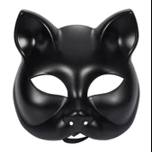 Siyah Renk Lüks Kedi Maskesi 12x13 Cm thumbnail 4