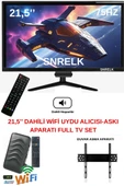 SNRELK sencrom 21,5'' 54 EKRAN PRO DAHİLİ HOPARLÖR (DAHİLİ WİFİ) UYDU ALICISI FULL TV SET MONİTÖR thumbnail 4
