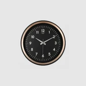 Dekoratif Duvar Saati Bakır Renk Çerçeve 36 CM thumbnail 2