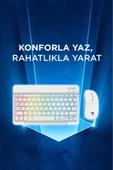09 Şarj Edilebilir RGB Işıklı Kablosuz Klavye Mouse Seti - 2