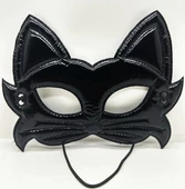 Siyah Renk Kumaş Malzemeden İmal Eva Kedi Maskesi 19x15 Cm - 1