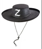 Z Logolu Çocuk Boy Bağcıklı Zorro Şapkası thumbnail 2