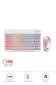 09 Şarj Edilebilir RGB Işıklı Kablosuz Klavye Mouse Seti - 11