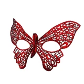 Kırmızı Dantel Masquerade Maskesi 7 No thumbnail 3