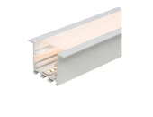 LED Kanal Profil Alüminyum Sıva Altı Kasa 1 Metre 2185 SA 40x48mm Opak Pleksi Yan Kapak ve Yay Dahil - 1