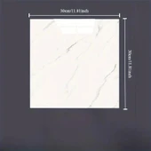 Beyaz Mermer Desenli Alüminyum Plastik Duvar Sticker (30*30) thumbnail 1