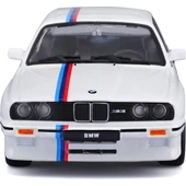 Bburago Bmw M3 (E30) 1988 1:24 Model Araba - Beyaz thumbnail 2