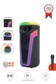 Torima D69 Siyah RGB Ledli Taşınabilir Bluetooth Hoparlör Parti Speaker thumbnail 1