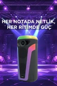 Torima D69 Siyah RGB Ledli Taşınabilir Bluetooth Hoparlör Parti Speaker thumbnail 3