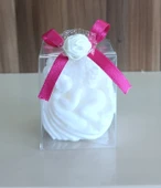 Uyuyan melek  görünümlü  Kokulu Doğal beyaz renk Dekoratif  mum thumbnail 3