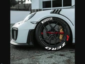 PİRELLİ 3d Lastik Yazısı Kauçuk - Full İçerik Uygulama Aparatlı - A+ Dayanıklı Ürün - 1