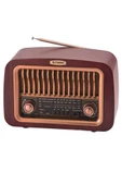 Torima D-59 Kahverengi Nostalji Radyo Kablosuz Bluetooth Hoparlör - 4