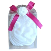 Uyuyan melek  görünümlü  Kokulu Doğal beyaz renk Dekoratif  mum thumbnail 2