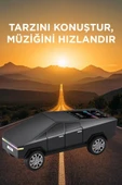Torima D68 Siyah CyberTruck Araba Tasarımlı Bluetooth Hoparlör 15W Güçlü Ses RGB LED /TWS/USB - 2