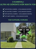 S316 WİFİ Güvenlik Kamerası 4 Kameralı 20MP ULTRA HD PTZ Hareketli Sesli Gece Görüşlü Akıllı Kamera - 2