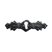 Antika Tarz Dekoratif Pirinç Anahtar Ağızlığı -  28x104mm, Oksit - 1