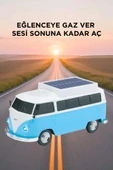 Torima D70 Mavi Vosvos Tasarımlı Solar Şarjlı Bluetooth Hoparlör 5W Güçlü Ses thumbnail 3