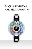 Torima ACC-50 Beyaz Kablolu Cep Telefonu Soğutma Fanı Gamer Oyuncu Radyatör Soğutucu - 4