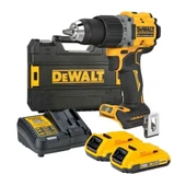 DeWalt DCD800D2T-QW 18V XR Kömürsüz Kompakt Matkap (2x2.0Ah Akü + Çanta) - 1