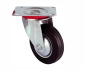 Servis Tekeri - Tablalı Siyah Döner - Çap 125 Mm - 1