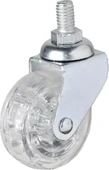 326 - 50x20 Mm Şeffaf Makaralı Vidalı Teker 4 Adet - 1