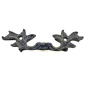 Antika Tarz Dekoratif Pirinç Çiçek Kapı Kulbu - 30x110 Mm, Oksit - 2