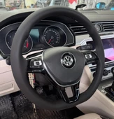 DİKİŞLİ DİREKSİYON KILIFI SİYAH DERİ SİYAH DİKİŞLİ B8 VW PASSAT İÇİN thumbnail 1