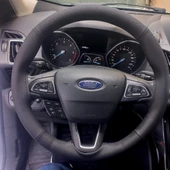 DİKİŞLİ DİREKSİYON KILIFI SİYAH DERİ NOKTALI DERİ SİYAH DİKİŞLİ F.ORT FOCUS FOTODAKİ İÇİN thumbnail 1