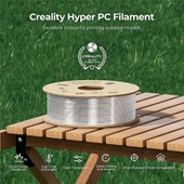 Creality Hyper Pc Şeffaf Filament 1.75mm 1Kg thumbnail 2