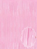 Soft Pembe Püsküllü Kapı Perdesi thumbnail 1