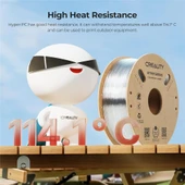 Creality Hyper Pc Şeffaf Filament 1.75mm 1Kg thumbnail 4