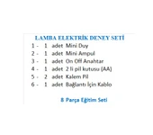 LAMBA ELEKTRİK DENEY SETİ - 2