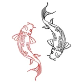 Kısa Kollu T-Shirt (Koi Fish) thumbnail 2