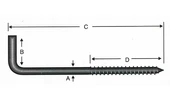 Vidalı Korniş Çivi No:6 - 4x60 - 100 Adet - 2
