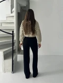 Fit comfort siyah salaş pantolon A6011 - 2