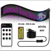 Led Ekran Matrix Panel Cama Yapışan En Büyük Boy 16x96 Led Sayısı Araba Yazısı 12cm-59.5cm - 1