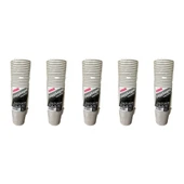 Pappbeger Kulplu Saplı 175 Ml. 6 Oz Kraft Karton Bardak - Gri - 30 Adetlik 5 Paket - 1